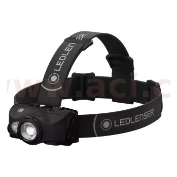 Čelovka LEDLENSER LED LENSER MH8 - outdoorová dobíjecí čelovka černo-černá, dosvit 200 m, záruka 7 let