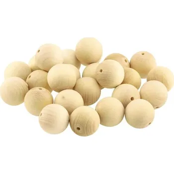 Dětské navlékací korálky Ulanik Dřevěné korálky 20 mm 30 ks