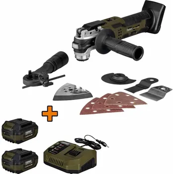 Aku multifunkční oscilační pila CPM 3E SET 20 V/2x4,0 Ah Narex CAMOUFLAGE 65406341019