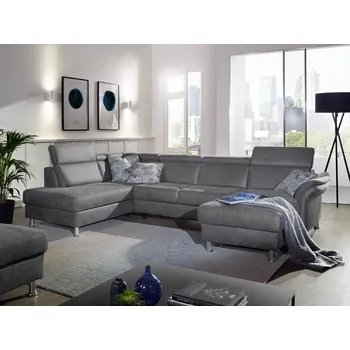 Sedací souprava Rohová sedací souprava do tvaru U ARNGAST Levý roh - s rozkládáním a s úložným prostorem