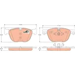 TRW Sada brzdových doštiček GDB1726