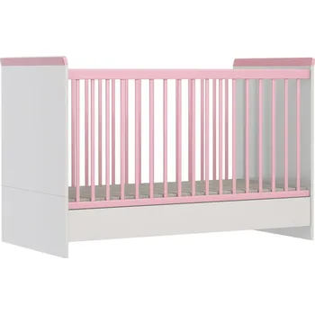 Dětsný nábytek Faktum Variabilní postýlka Emily Powder 70x140 cm Lišta proti okusu: včetně lišty, Stahovací bočnice: bez stahovací bočnice