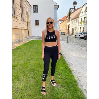 Dámské legíny DSQUARED2 ICON BLACK LEGGINGS Velikost: L