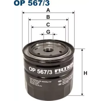 Filtr do auta FILTRON Olejový filtr OP 567/3