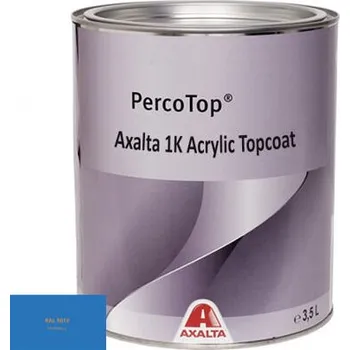 barva na kov Akrylátová 1K barva Axalta RAL 5012 5°lesku stupeň lesku Polomat