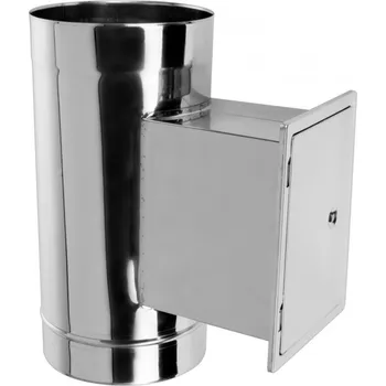 Kouřovod PRODMAX 150 Čistící díl s dvířky 140x210 /0,6mm nerez