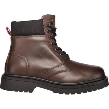 Pánská zimní obuv Pánská kotníková obuv Tommy Hilfiger TJM LACE UP BOOT 43 Hnědá, Černá