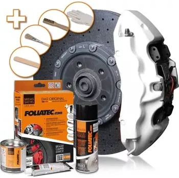 Autolak FOLIATEC DVOUSLOŽKOVÁ BARVA na brzdové třmeny BÍLÁ (SADA K APLIKACI)