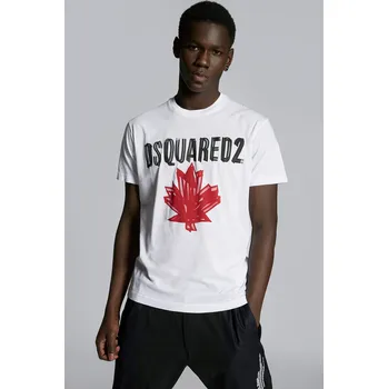 Pánské tričko DSQUARED2 MAPLE LEAF T-SHIRT Velikost: XXL