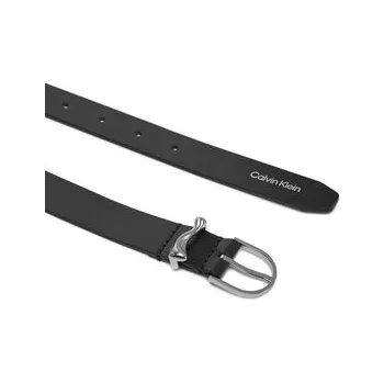 Opasek Dámský pásek Calvin Klein Ck Must Organic Loop Belt 25mm K60K613234 Černá 125
