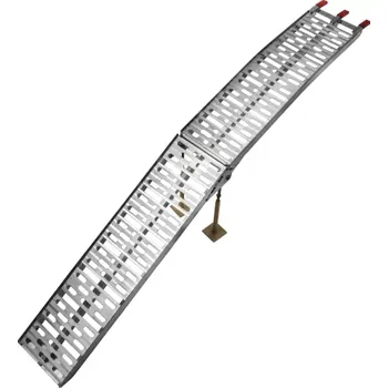 Nakládací rampa pro vozidlo nájezdová rampa HD - skládací - hliníková (s podpěrou), Q-TECH (max. nosnost 340 kg, 1 ks)