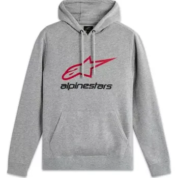 Pánská mikina mikina ALWAYS HOODIE 3, ALPINESTARS (šedá/červená/černá, vel. L)