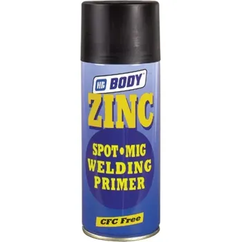 Barva ve spreji HB BODY zinc spot mig 425 - 1k antikorozní základní zinková barva černá ve spreji 400ml