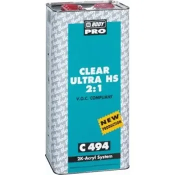 Autolak HB BODY C494 ultra HS 2:1 VOC akrylový lak 5L