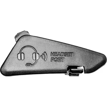 Helma na motorku záslepka otvoru pro komunikátor pro přilby Sharki/Feng/Zephir, VEMAR/V-HELMETS