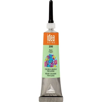 Speciální výtvarná barva Maimeri Vetro Rilievo Barva na sklo Copper 200 20 ml 1 ks