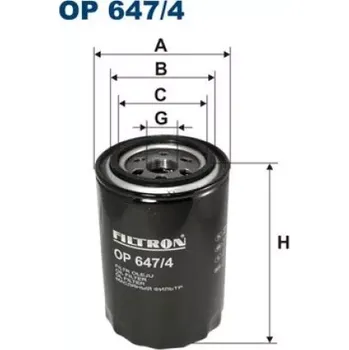 Olejový filtr FILTRON Olejový filtr OP 647/4