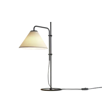 Lampička Marset A641-406 Funiculí, černá stolní lampa s pískovým textilním stínidlem, 1xE14, 61cm
