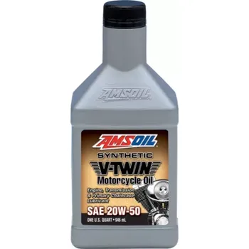 Motorový olej AMSOIL 20W-50 Synthetic V-Twin Motorcycle Oil 1 Quart / 946ML