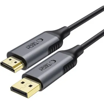 Video kabel Tech-Protect | Tech-Protect Ultraboost kabel DisplayPort / HDMI 2.0 4K 2m, černý