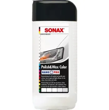 Sonax Polish & Wax Color NanoPro bílá 500 ml