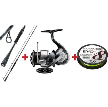 Rybářský prut RedBass Zvýhodněný set DAIWA na CANDÁTY/OKOUNY "EXPERT 2025" - Set s prutem 2,25 m, 7 - 21 g