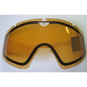 Motocyklové brýle sklo FLY Zone double - FLY RACING (jantárová)
