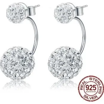 Náušnice Prosperk Stříbrné náušnice oboustranné kuličky Swarovski S4935