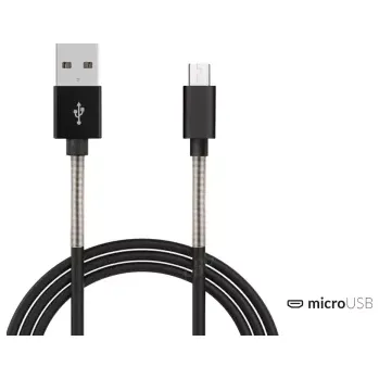 Datový kabel AMIO Kabel USB do micro USB AMiO FullLINK 1m 2,4A