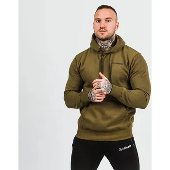 Pánská mikina GymBeam Mikina Athlete Military Green Black Velikost: L