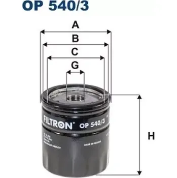 Filtr do auta FILTRON Olejový filtr OP 540/3
