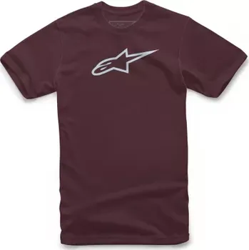tričko AGELESS CLASSIC TEE, ALPINESTARS (karmínová/světlemodrá, vel. S)