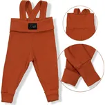 Esito (ušito v ČR) Rostoucí žebrované tepláčky Esito s kšandami pískové