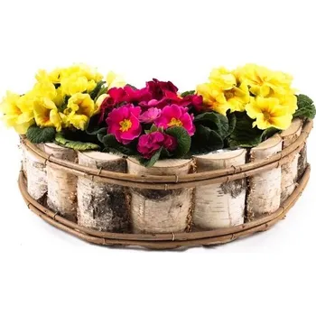 Truhlík Dřevěný truhlík z břízy půlkulatý 40 cm