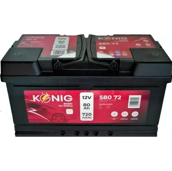 Autobaterie KÖNIG König Basic K58072 12V 80Ah 720A