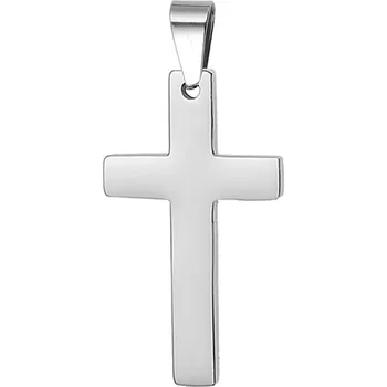 Přívěsek Šperky4U Ocelový přívěšek - kříž 14 x 21 mm - OPP1776