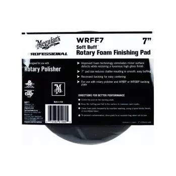 MEGUIARS Meguiar Soft Buff Rotary Foam Finishing Disc 7"/175 mm - finišovací a voskovací kotouč pro rotační leštičku (měkký), 7palcový