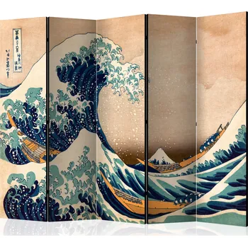 Paraván Paraván - Hokusai: Velká vlna z Kanagawy (reprodukce) II Velikost: 225x172 cm, Provedení: Jednostranný
