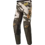 kalhoty RACER TACTICAL, ALPINESTARS (písková/zelená/mandarinka, vel. 40)
