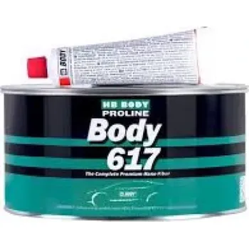 Karosářský tmel HB BODY 617 Proline Nano Fiber tmel odlehčený zelený 1800G