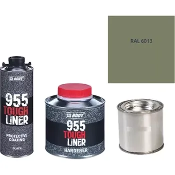 Autolak HB BODY 955 RAPTOR tough liner - 2k polyuretan textura set/báze + tužidlo + barva /RAL 6013 900ml