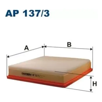 Vzduchový filtr FILTRON Vzduchový filtr AP 137/3