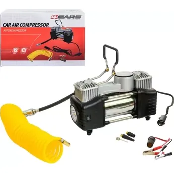 Kompresor 4CARS Dvoupístový kompresor se svítidlem CE and ROHS