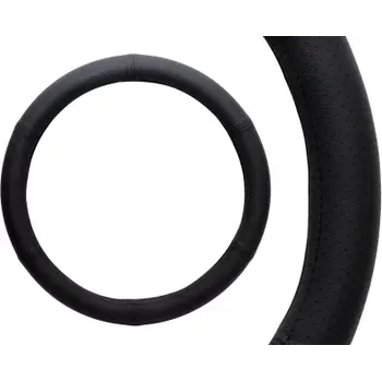 Autodoplněk AMIO potah volantu přírodní kůže M 37-39 prošívaný