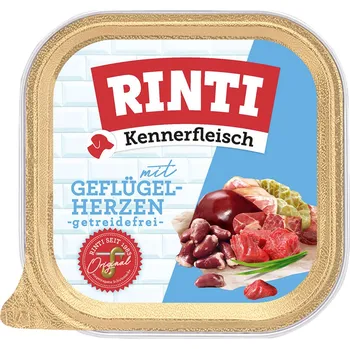 Krmivo pro psa 9x300g RINTI Kennerfleisch - drůbeží srdíčka