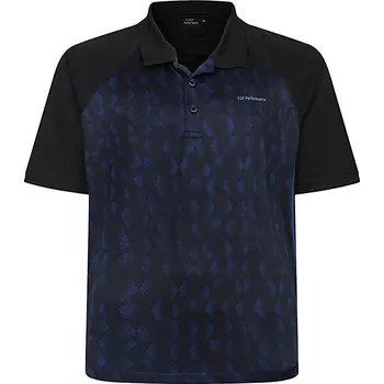 Pánské termoprádlo Funkční tričko s límečkem Performance (black-royal) - v nadměrné velikosti 4255