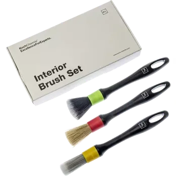 Koch Chemie Interior brush set - Detailingová sada 3 ks štětců pro čištění interiéru
