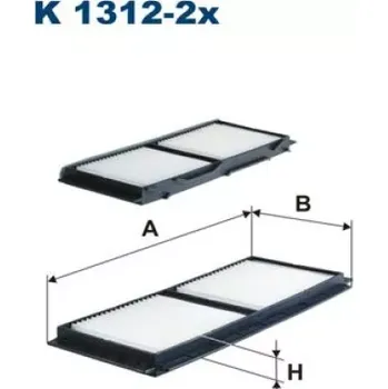 Filtr do auta FILTRON Kabinový filtr K 1312-2x