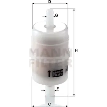 Palivový filtr MANN FILTER Palivový filtr WK 32/6