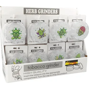 KRCZ Drtič tabáku plastový Weed, 2.díl., 67mm